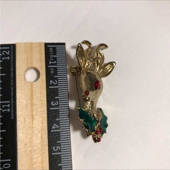 Vintage Christmas Enamel & Metal Brooch Bundle - Picture 5 of 9
